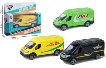 Auto metalowe z napędem 1:38 MIX - Merkpol