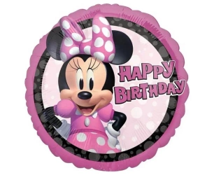 Balon foliowy Myszka Minnie Happy Birthday 46cm - Amscan
