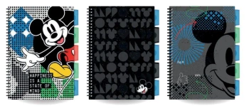 Kołobrulion B5 Disney fashion Mickey 100 kartek 1 szt. mix - PATIO