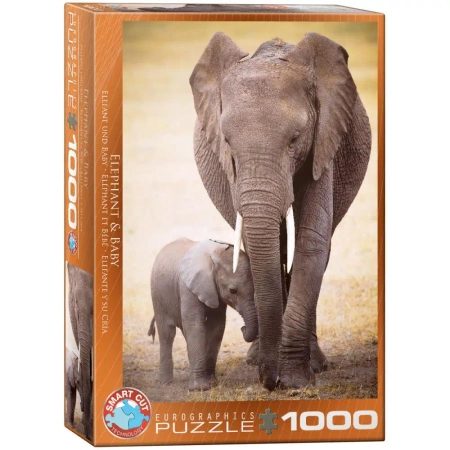 Puzzle 1000 Elephant & Baby 6000-0270 - Eurographics