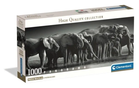Puzzle 1000 Panorama Herd Of Giants - Clementoni