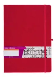 Notes A4 z gumką Formalizm kratka czerwony - Antra