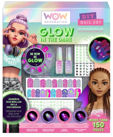 Zestaw do zdobienia paznokci świecący w ciemności WoW Generation WOW00157 - Kids Euroswan