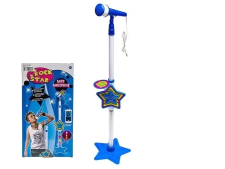 Karaoke z mikrofonem światło i dźwięk - ADAR