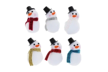 Bałwanki z pompona 3szt - Brewis