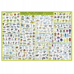 Podkład na biurko słownik planszowy  polsko - angielski - DERFORM
