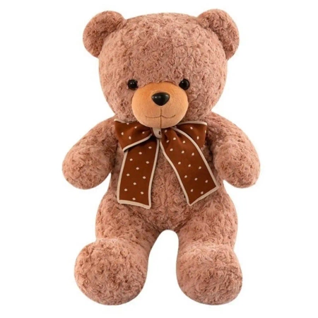 Maskotka przytulanka miś z kokardką 45cm - Leantoys
