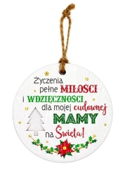 Zawieszka ceramiczna Boże Narodzenie - Kukartka