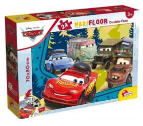 Puzzle podłogowe dwustronne Maxi 24 Auta - Lisciani