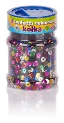 Confetti cekinowe kółka mix kolorów 100g - Astra