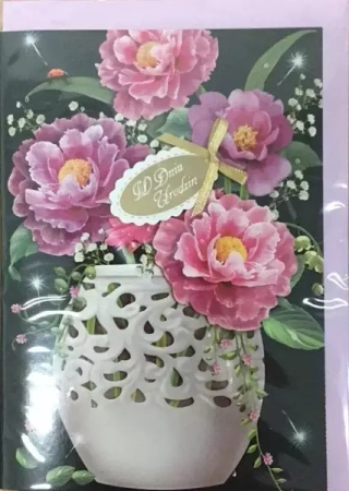 Karnet urodziny B6 Premium 4 + koperta - Panorama