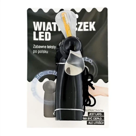 Wiatraczek led czarny - MCD