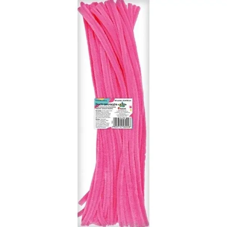 Druciki dekoracyjne 0,6x30cm fluoróżowe 50szt - Titanum