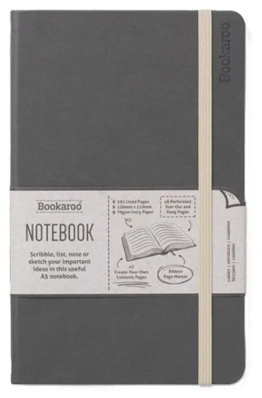 Bookaroo Notatnik Journal A5 - Szary - IF