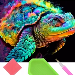 Diamentowa mozaika Żółw kolorowy 30x40cm 2000701 - Norimpex