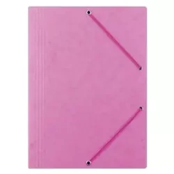 Teczka A4 z gumką różowa (10szt) - Donau