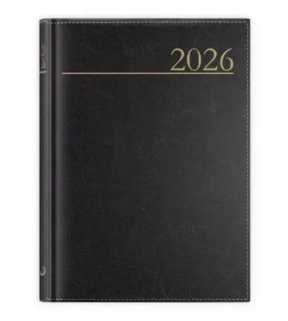 Kalendarz 2026 A5 dzienny Madrid czarny - Edycja Świętego Pawła