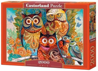 Puzzle 2000 Sowy CASTOR - Castorland