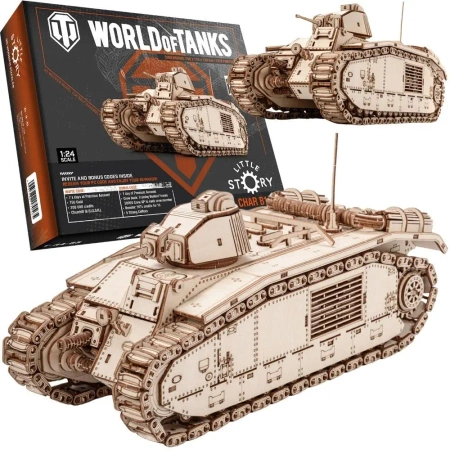 Puzzle drewniane 3D - Char B1 - Little Story
