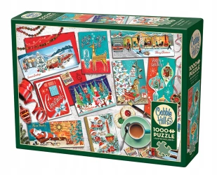 Puzzle Cobble Hill 1000 elementów Cobble Hill Puzzle 1000 el. Kartki świąteczne 625012402170
