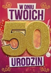 Karnet Urodziny 50 damskie - YEKU