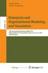 Enterprise and Organizational Modeling and Simulation - Barjis Joseph