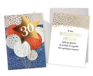 Karnet Urodziny 30 - Kukartka