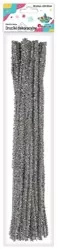 Druciki metalizowane 0,6x30cm 30szt srebrne - Titanum
