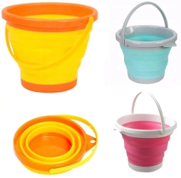 Wiaderko plażowe składane okrągłe 2,5l - Trifox