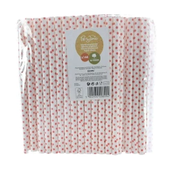 Słomki papierowe jumbo 10mm żółte 144szt - Arpex