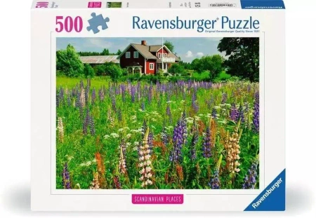 Puzzle 500 Łąka w Szwecji - Ravensburger