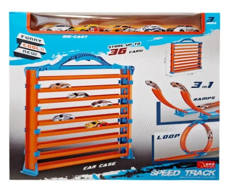 Pojazdy z regałem do przechowywania resoraków - SWEDE