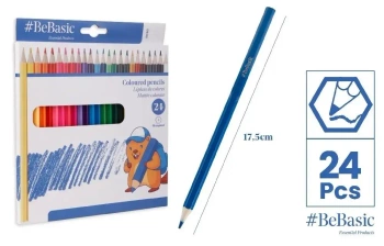 Kredki ołówkowe 24 kolory - BeBasic