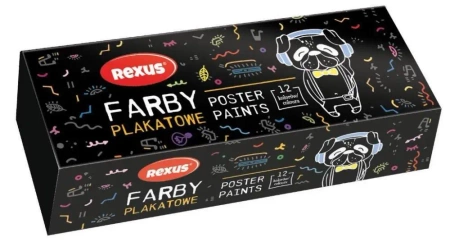 Farby plakatowe 20ml 12 kolorów - Beniamin
