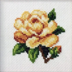 Haft krzyżykowy - Herbaciana róża - Anex-bis