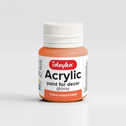 Farba akrylowa Ciemny koral 20ml - Ideyka