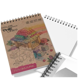 Blok A5 do markerów 40 ark. 200gsm 1szt.mix - Rawmark