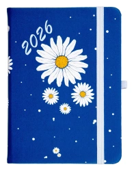 Kalendarz 2026 B6 tyg. Hip Hop stokrotka-granatowa - praca zbiorowa