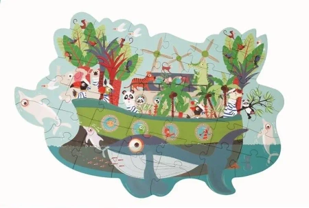 Puzzle 40 konturowe Arka - Scratch