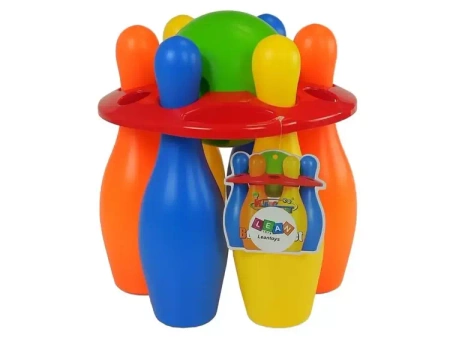 Zestaw do gry w kręgle 6szt - Leantoys