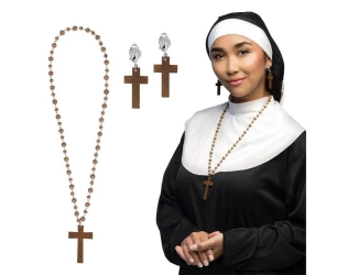 Zestaw Zakonnica naszyjnik i kolczyki - Godan