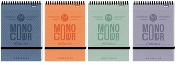 Kołonotes A6/96K kratka Monocolor (10szt) - Beniamin