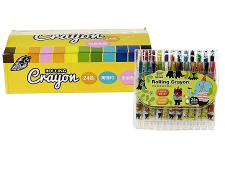 Kredki wysuwane 24szt - ADAR