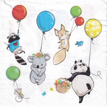 Serwetki papierowe, animals party (20 sztuk)