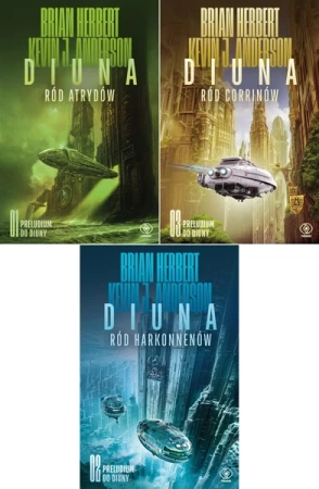 Preludium do Diuny Diuna Ród Atrydów + Ród Harkonnenów + Ród Corrinów PAKIE - Anderson Kevin J., Herbert Brian