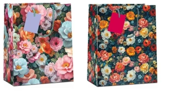 Torba prezentowa Flower 32x26x12cm MIX - Pan Dragon