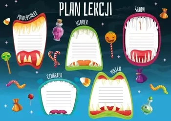 Plan lekcji - Wampiry (5szt) - Henry