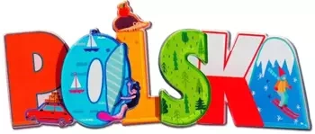 Magnes I love Poland Polska ILP-MAG-C-PL-42 - Pan Dragon