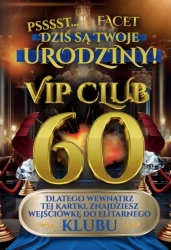 Karnet Urodziny 60 męskie - YEKU