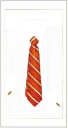 Karnet 12x23 G05 41A 036 + koperta Krawat czerwony - DaVinci